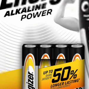 Energizer Alkaline Power AAA Batteries Pack 4s